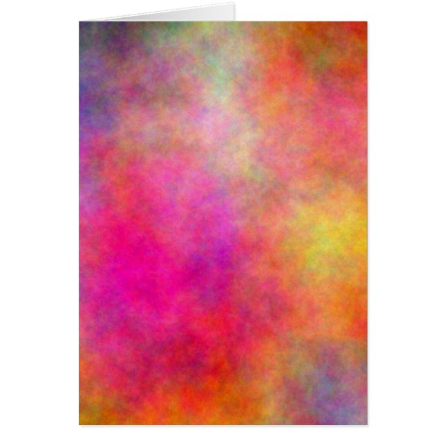 Färgfull Abstrakt Hälsningskort (Framsidan)