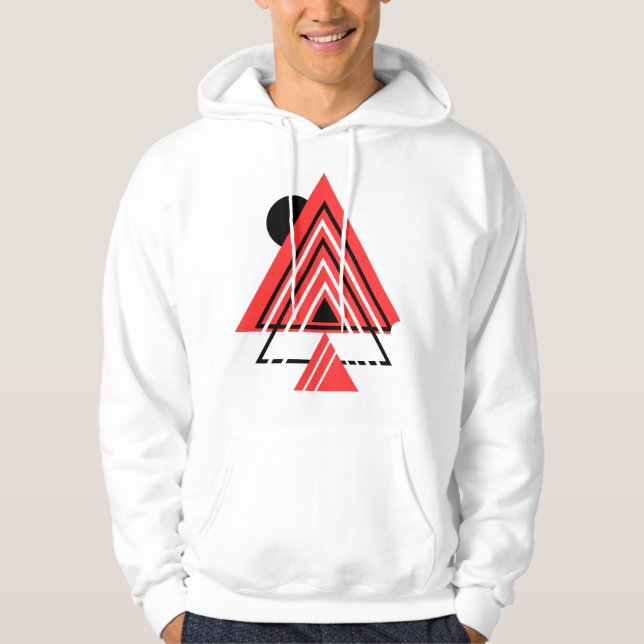 Färgfull Abstrakt Inslag Shirt, modern hoodie (Framsida)