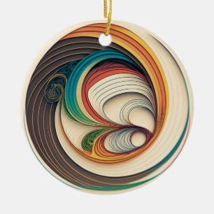 Färgfull Abstrakt Jul Ornament