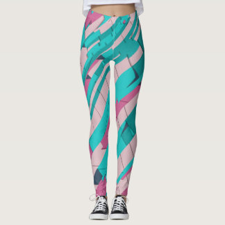 Färgfull Abstrakt Leggings
