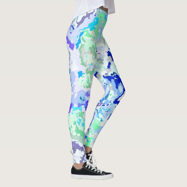 Färgfull Abstrakt Leggings (Höger)