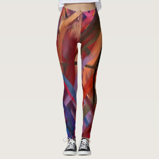 Färgfull Abstrakt målning #20 Leggings