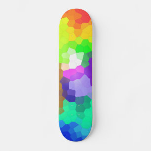 Färgfull abstrakt mini skateboard bräda 18,7 cm