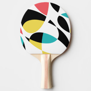 Färgfull, abstrakt, modern, roligt geometrisk möns pingisracket