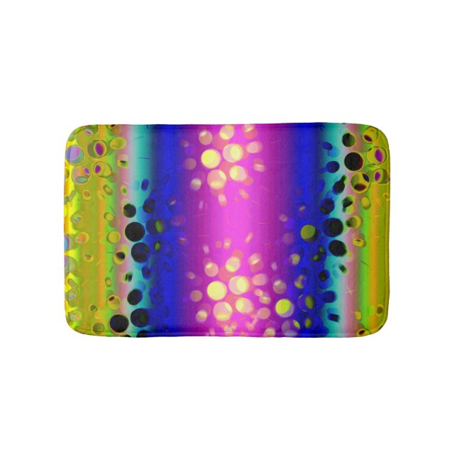 Färgfull Abstrakt Mönster Badrumsmatta (Framsidan)