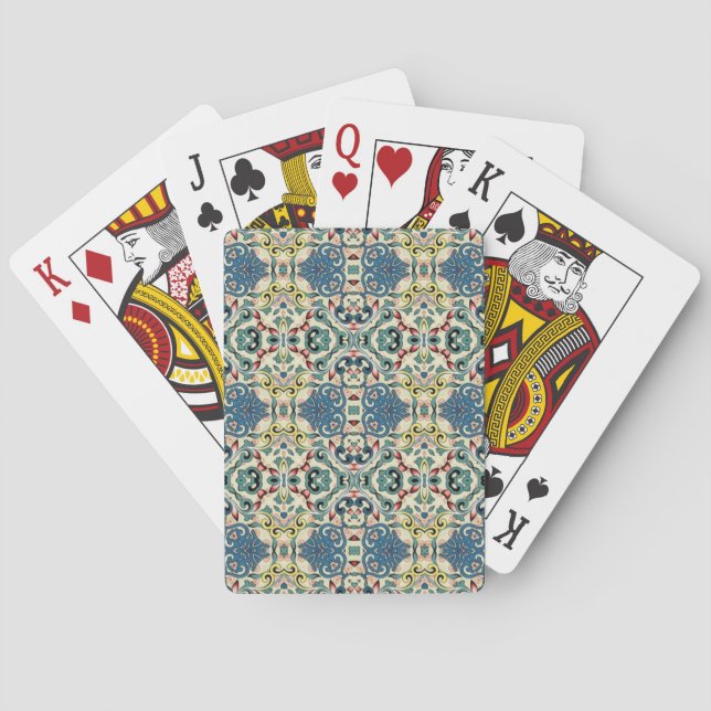 Färgfull Abstrakt Mönster Casinokort (Baksidan)