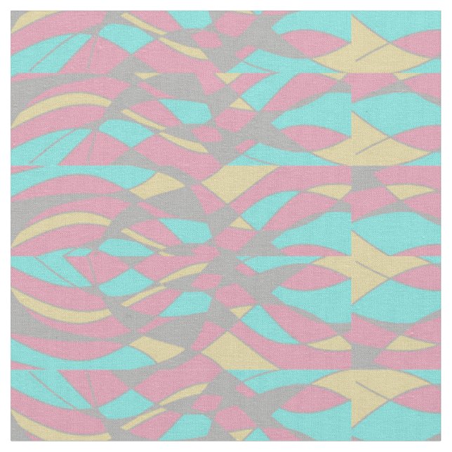 Färgfull Abstrakt Mönster Fabric Tyg (Närbild)