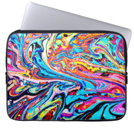 Färgfull Abstrakt Mönster Laptop Fodral