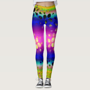 Färgfull Abstrakt Mönster Leggings