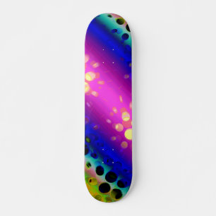 Färgfull Abstrakt Mönster Old School Skateboard Bräda 18 Cm