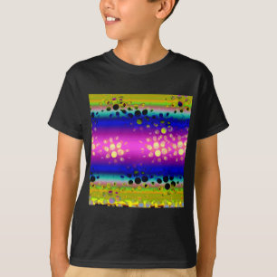 Färgfull Abstrakt Mönster T Shirt