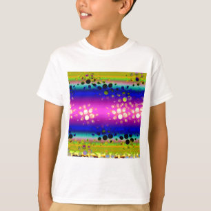 Färgfull Abstrakt Mönster T Shirt