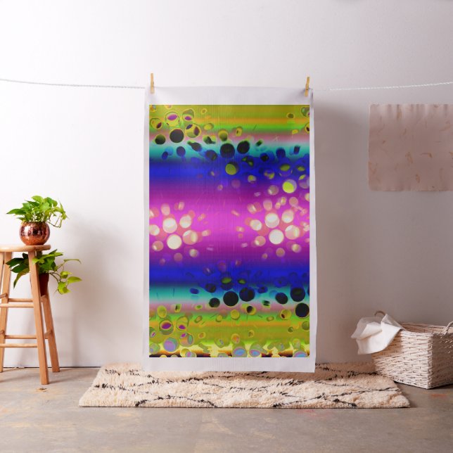 Färgfull Abstrakt Mönster Tyg (In Situ)