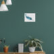 Färgfull abstrakt narwhal silhouette poster (Living Room 1)