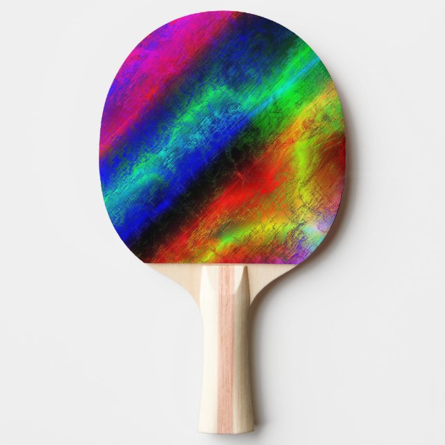 Färgfull Abstrakt Pingisracket (Framsidan)