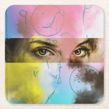 Färgfull Abstrakt-popup-bild, Anpassningsbar Shape