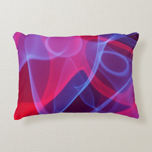 Färgfull Abstrakt Prydnadskudde (Framsidan)