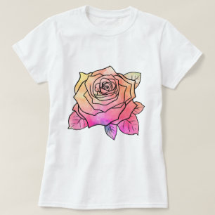 Färgfull Abstrakt Ro T Shirt