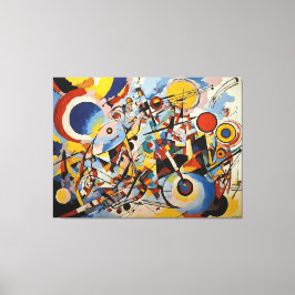 Färgfull Abstrakt Rörelse Canvastryck