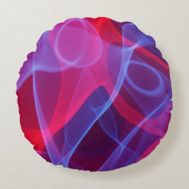 Färgfull Abstrakt Rund Kudde