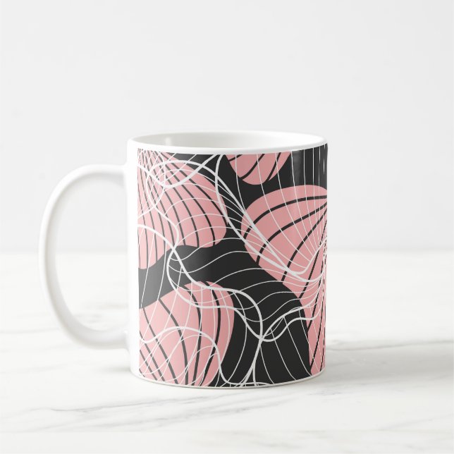Färgfull abstrakt, sömlös konstnärlig mönster. kaffemugg (Vänster)