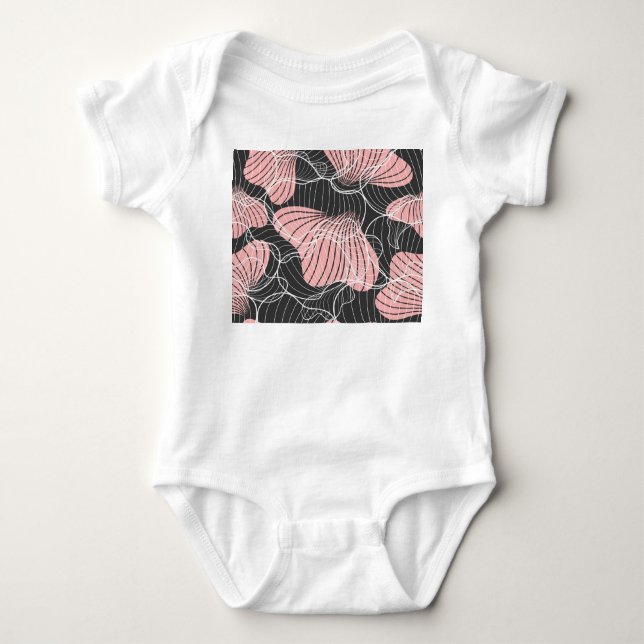 Färgfull abstrakt, sömlös konstnärlig mönster. t shirt (Framsida)