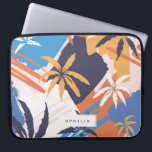 Färgfull Abstrakt Sommaren Handflatan Träd Mönster Laptop Fodral<br><div class="desc">Abstrakt färglös,  ljust,  sommaren handflatan träd mönster,  personlig laptop sleeve. Designfunktioner,  en enda malltextrad för ditt namn i rektangulärt ram med lager.</div>