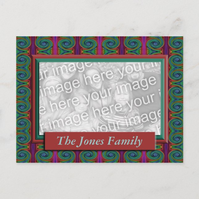 Färgfull Abstrakt Vykort (Framsida)