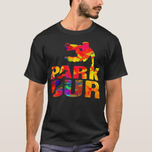 Färgfull Acrobatic Retro Classic Stil Parkour T Shirt