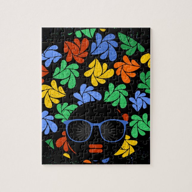 Färgfull Afro Kärlek Pussel (Vertikal)