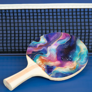 Färgfull agonera sömlös mönster, monogram pingisracket