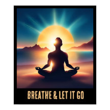 Färgfull Ai Motivational Yoga Meditation Breathe