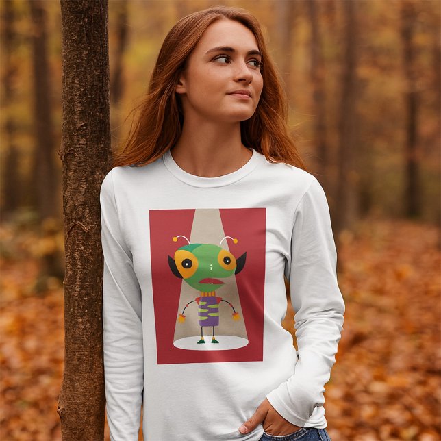 Färgfull Alien Ant i Spotlight Quirky Sci-Fi T Shirt (Skapare uppladdad)