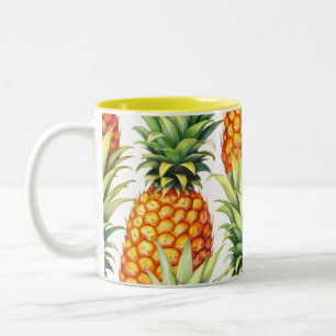 Färgfull ananas Sommar Tropical Mönster Två-Tonad Mugg