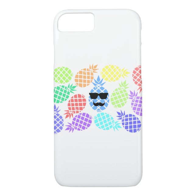 Färgfull ananas Telefonväska Case-Mate iPhone Skal (Baksida)