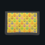Färgfull Anchor Mönster Retro Nautical<br><div class="desc">Den söt nautiska ankarpunkten mönster utformas i ljust färg,  från en gyllene gult till brun,  rosa,  lila,  rött,  orange,  grönt och grått. Det är en sömlös mönster för alla som kärlek havet/havet,  seglar och fet färg.</div>