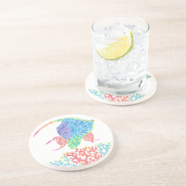 Färgfull Angelfish Sandstone Underlägg