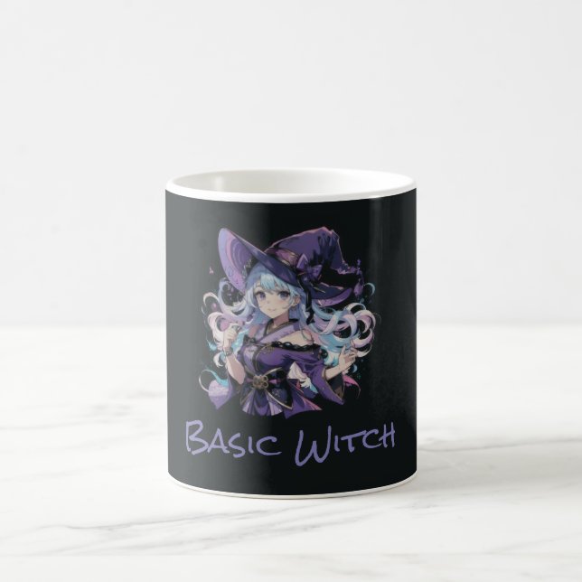 Färgfull/Anime/häxa/Halloween Kaffemugg (Center)