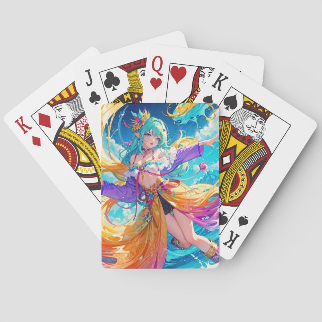 Färgfull/animerad/tecknad Casinokort (Baksidan)