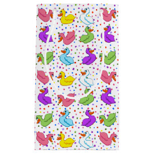 Färgfull Anka Gift-tagg