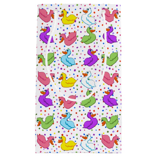 Färgfull Anka Gift-tagg (Framsidan)