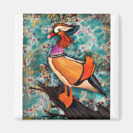 Färgfull anka magnet