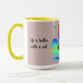 Färgfull Anpassa Coola för popup-Abstrakt Kaffemugg