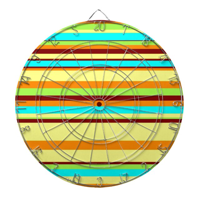 Färgfull anpassad designer Rand Mönster Darttavla (Framsidan)