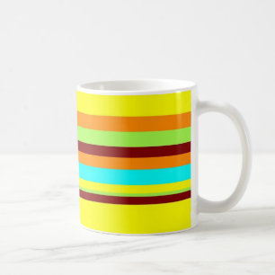 Färgfull anpassad designer Rand Mönster Kaffemugg