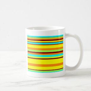 Färgfull anpassad designer Rand Mönster Kaffemugg