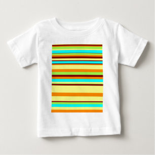 Färgfull anpassad designer Rand Mönster T Shirt