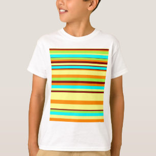 Färgfull anpassad designer Rand Mönster Tee