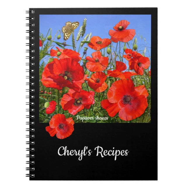 Färgfull Anpassningsbar, textdiskett Fält Anteckningsbok (Framsidan)