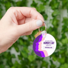 Färgfull Ansikte Internationell Kvinnodag 8 mars